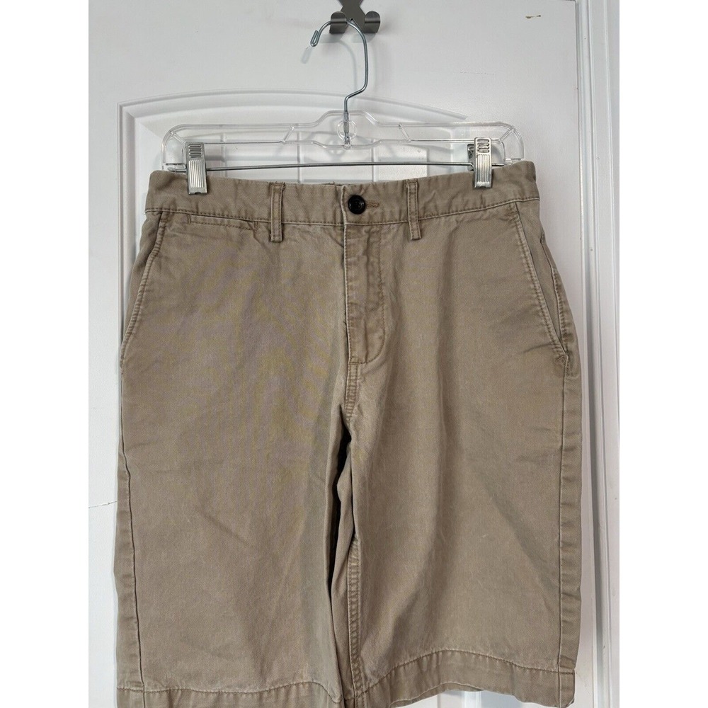 GAP KHAKIS - Beige Flat Front Chino Shorts, Mens 29
